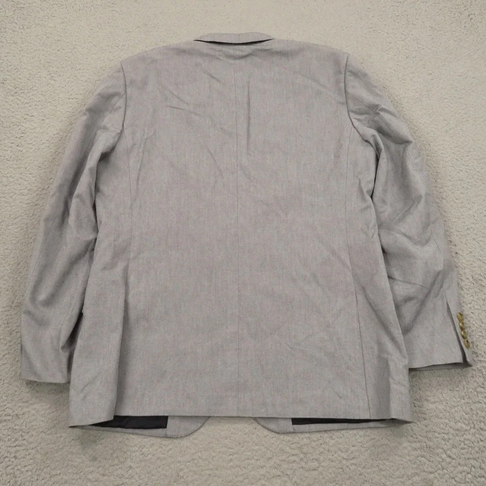 J Crew Blazer 42R Ludlow Carpini Cotton Chambray Grey Blue Sport Coat Jacket Men